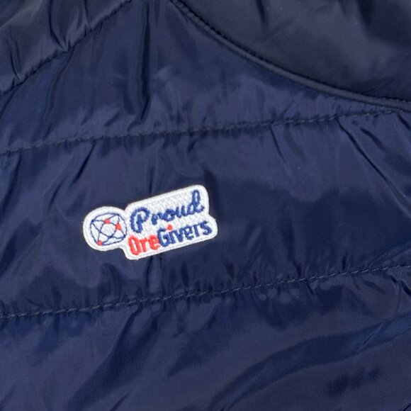 Colorado School Of Mines Orediggers Blue Embroidered Puffer Vest Womens Large - Picture 3 of 8